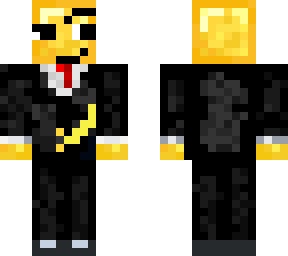 gold suit curious