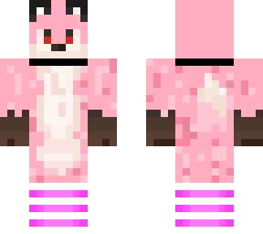 pink furry fox