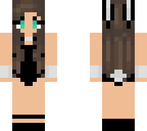 playboy bunny brunette with blue/green eyes
