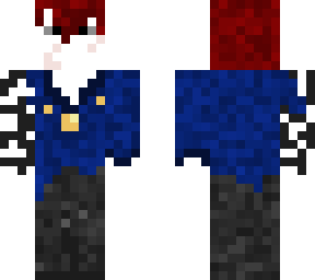 weird guy wit red hair and mechanic arm