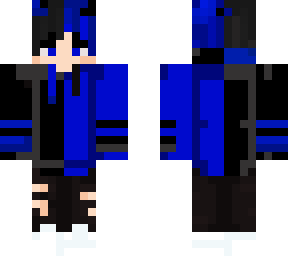blue and black gamer boy