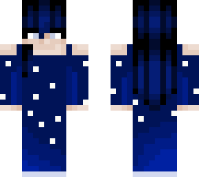 human, space-themed, blue + black