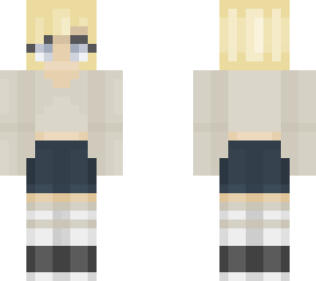 short haired blonde chick