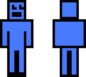 blue person