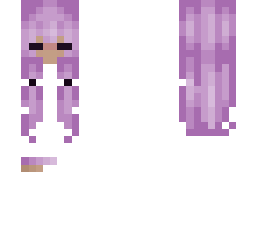 pink hair base with pony tails