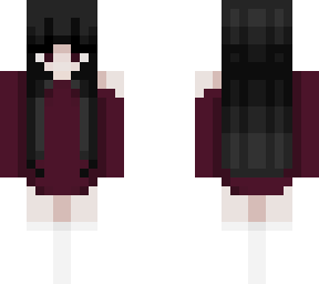 wine red girl skin