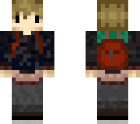 bblack sweater grian with backpack | Minecraft Skin