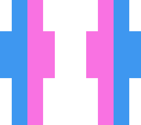 a blue and pink guy/girl