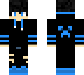 black blue skin