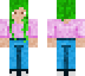 green hair girl