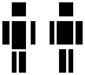 out line white