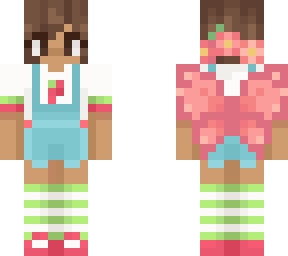 strawberry fairy overalls