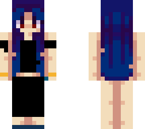 blue hair skin
