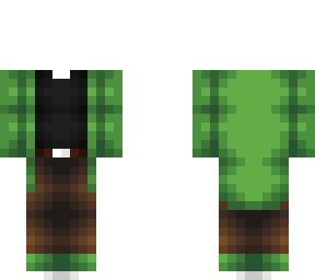 ob - green coat w/ black shirt & brown jeans