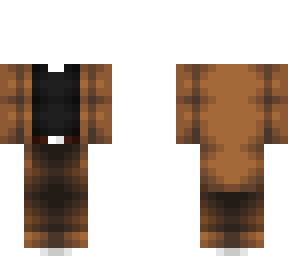 ob - leather coat w/ black shirt & brown jeans