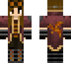 steampunk brown hair girl (classic size)