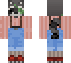 @raccoonissocool modified pink raccoon skin.