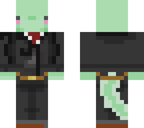 axolotl in a black suit!