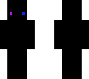 blue and purple black devil emo skin