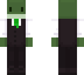 gentlemanfrog skin with darker green tie