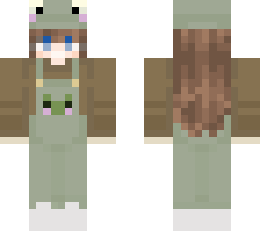brown hair frog jumpsuit boy long hair