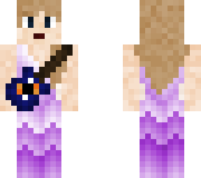 eras tour taylor swift speak now purple dress  with guitar