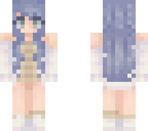 kyuutiie blue hair girl
