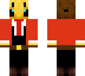 red suit