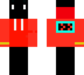 black guy with red hoodie and a hand thingy
