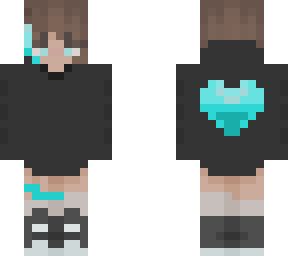 blue heart girl
