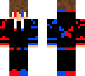red and blue