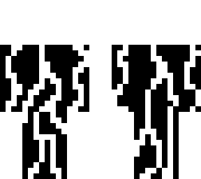 white black