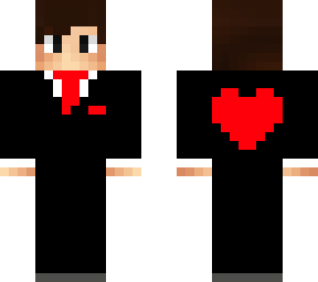 boy suit with red heart