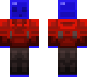 blue slime with red hoodie (hive style)