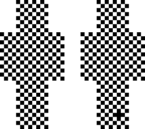 rainbow glitch ; white and black