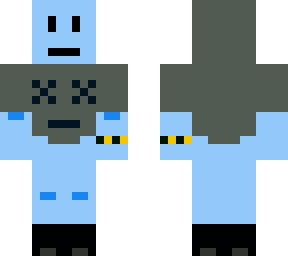 blue teenager skin
