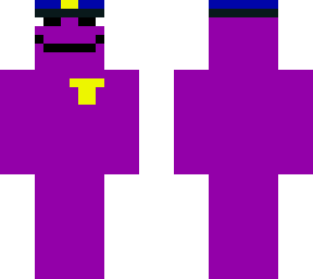 goofy purple guy