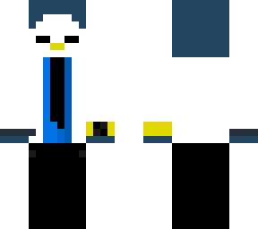 penguin in a white suit