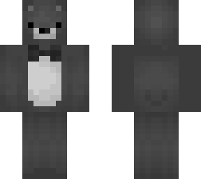 black bear with bowtie