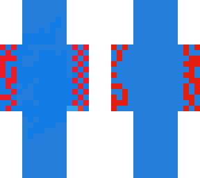 blue skin with blood on arms