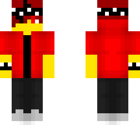 male - red jacket - spiky wristband - bandana
