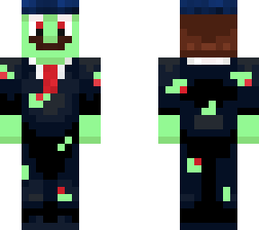 mario in a suit but zombie
