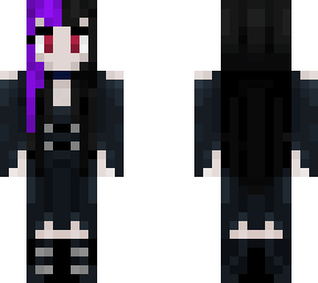 psychopeanut (me, cool purple hair, red eyes)