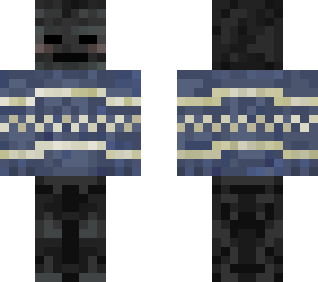 wither skeleton in sweater