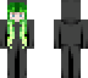green hair girl