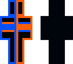 orange and blue (not 2d)