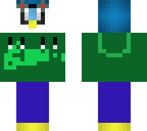 piplup hoodie hood down goggles up