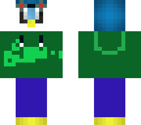 piplup hoodie hood down goggles up