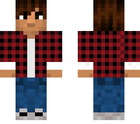 Red Chequered Shirt | Minecraft Skin
