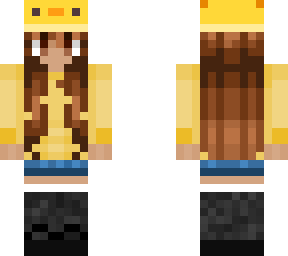 yellow axolotl girl skin